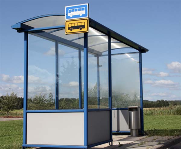 Commercial Anti Graffiti Window Film on Bus stop Commercial Anti Graffiti Window Film on Bus stop